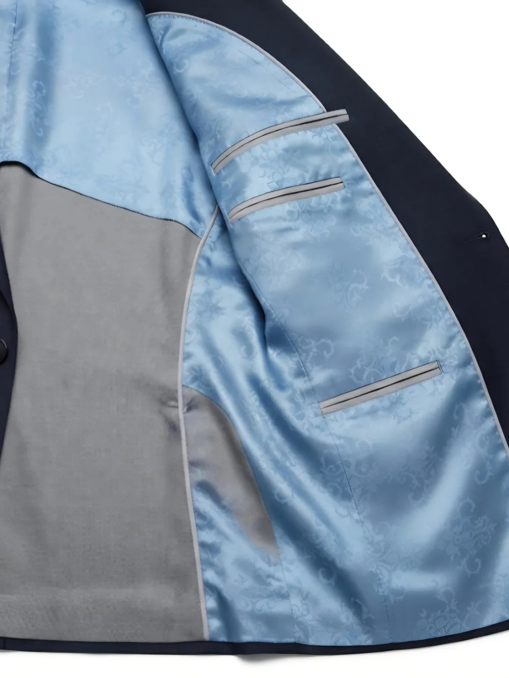 Men's Classic Navy Blue Blazer - Timeless Tailored Jacket